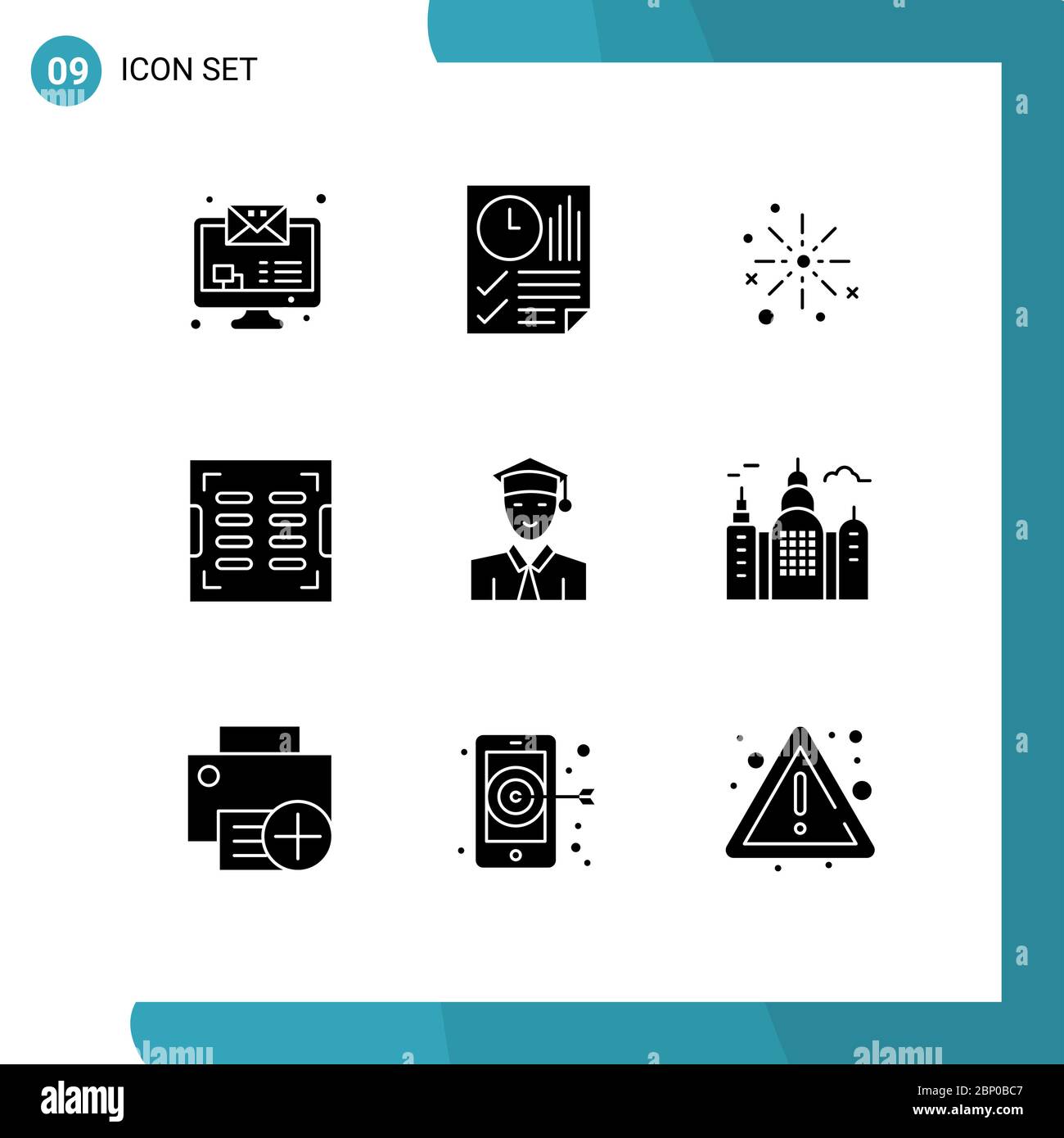 9 icônes créatives signes et symboles modernes de drainage, salle de bains, bang, feux d'artifice, diwali modifiable Vector Design éléments Illustration de Vecteur