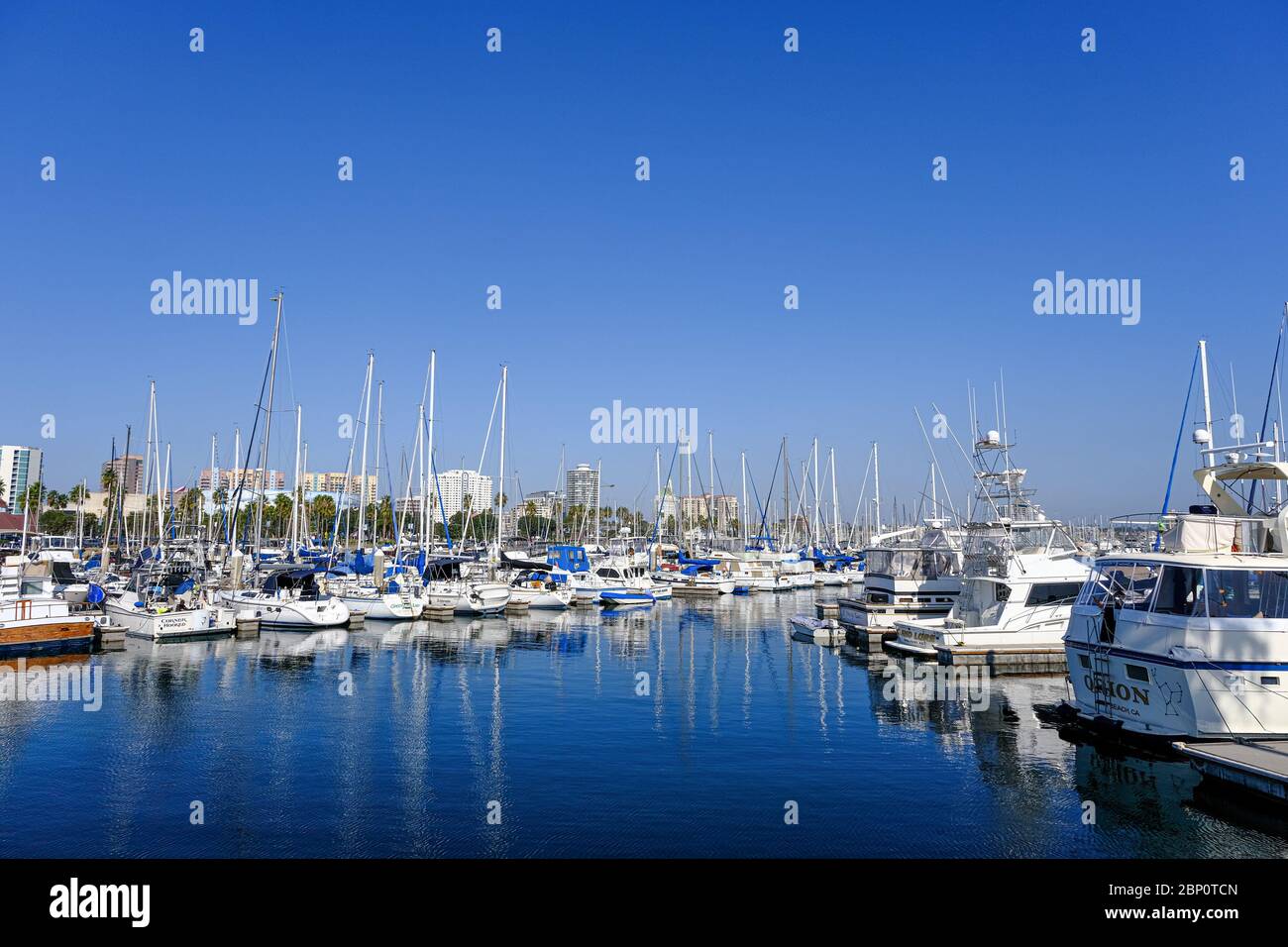 Yachts à Blue Harbour Banque D'Images