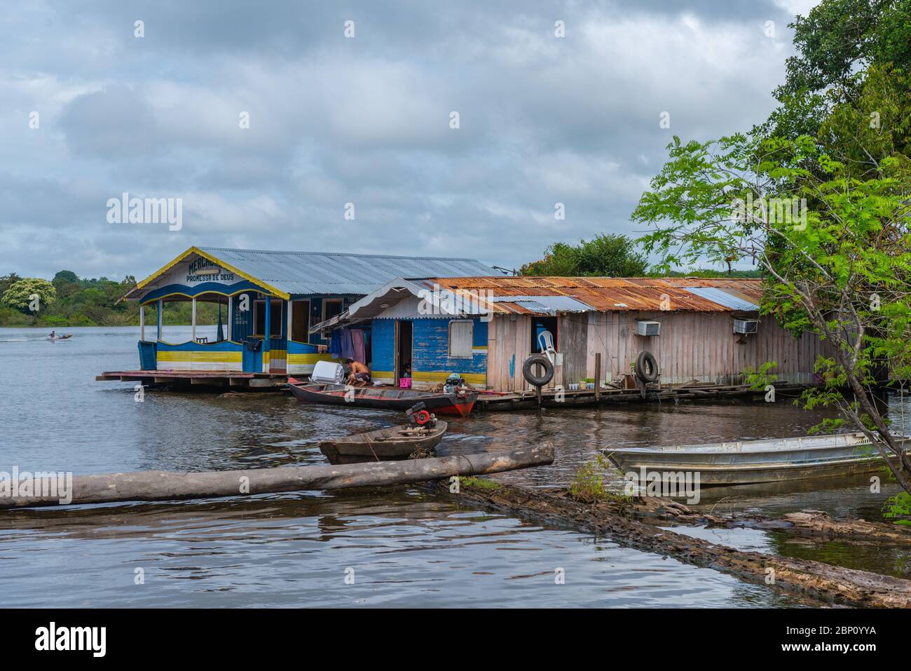 Rivière Amazonas près de Manaus, l'Amazone, le Brésil, l'Amérique latine Banque D'Images