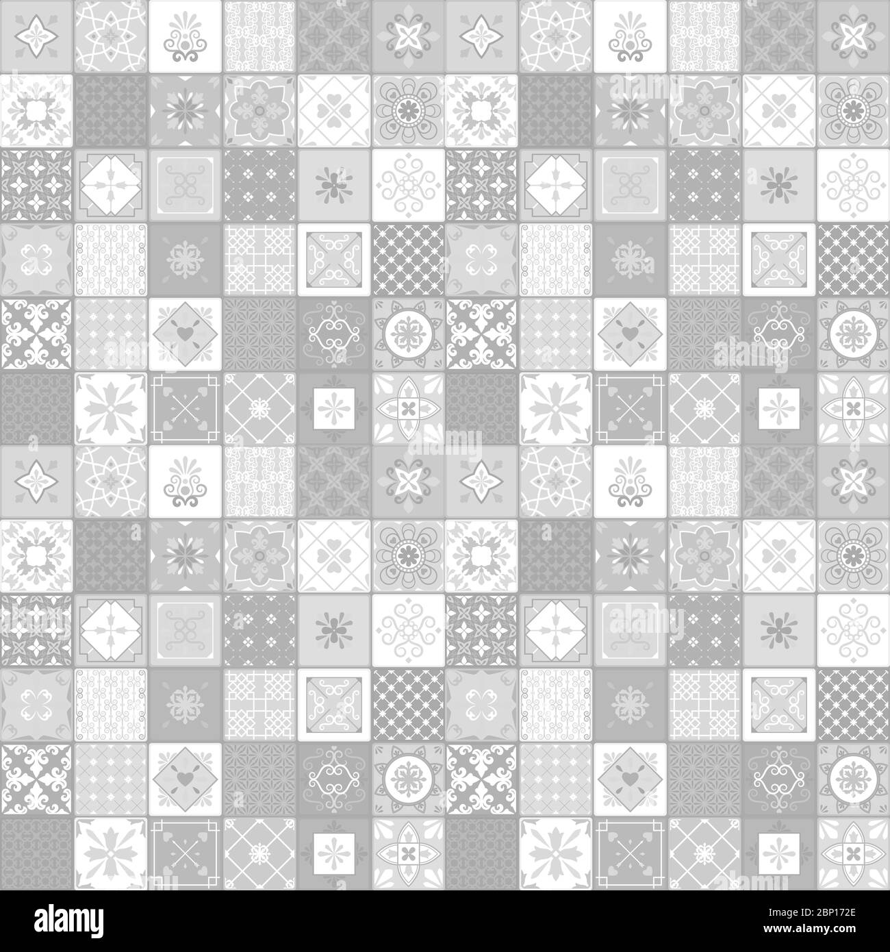 Carreaux de céramique dans des illustrations vectorielles de couleurs gris clair Illustration de Vecteur