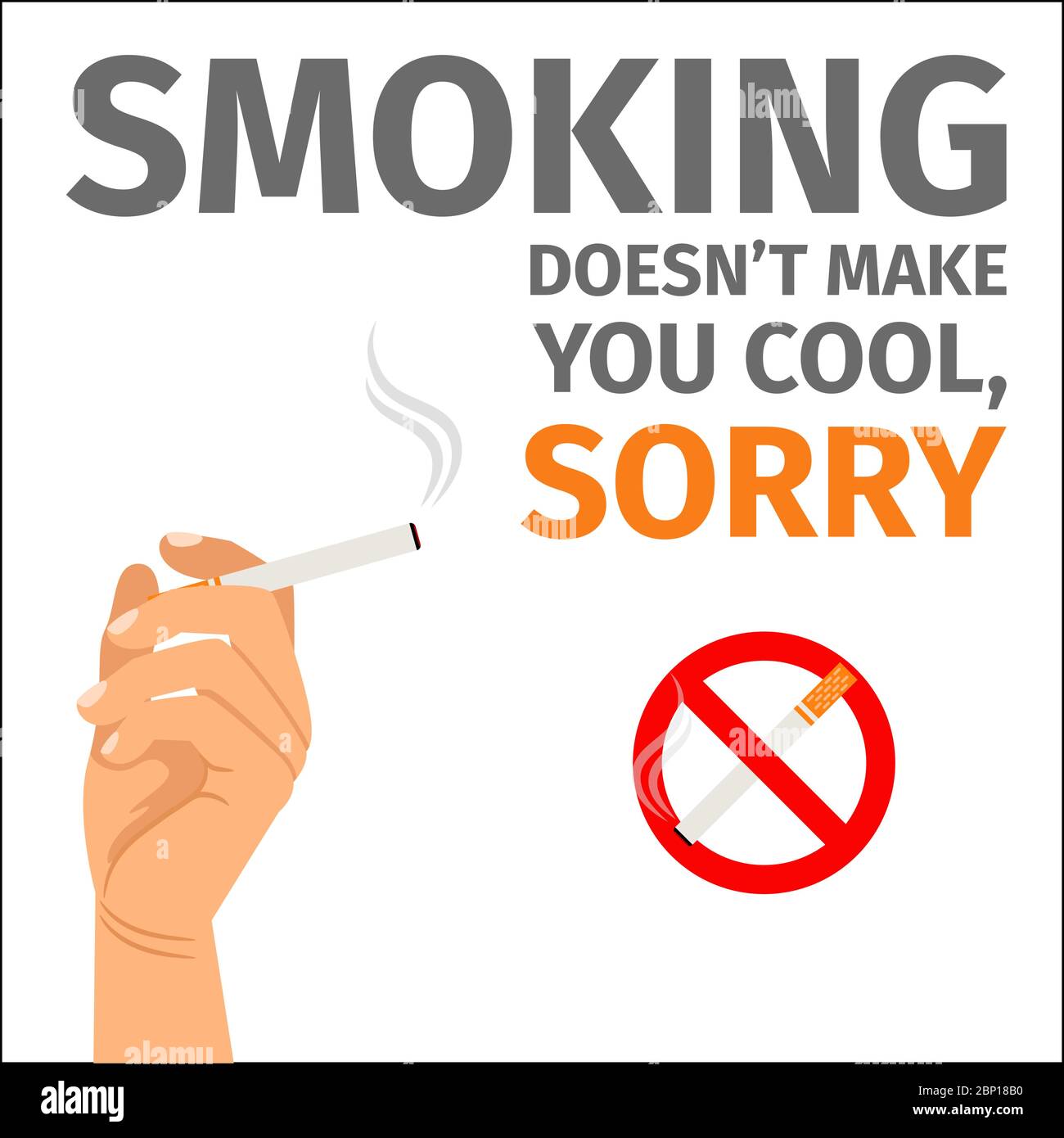 Affiche anti tabac Banque de photographies et d’images à haute