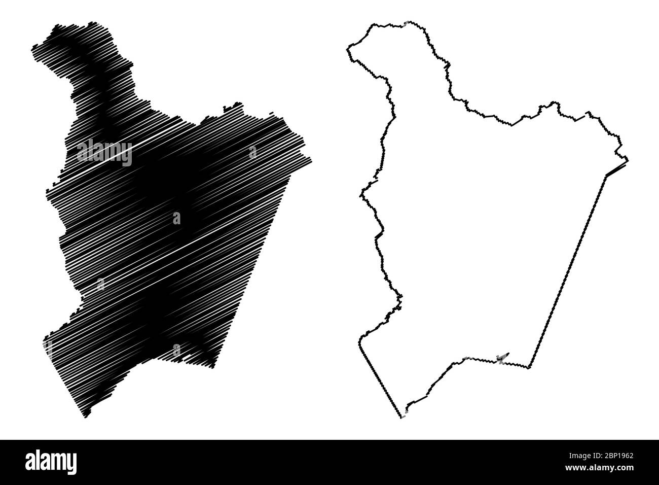 Habersham County, Géorgie (comté des États-Unis, États-Unis d'Amérique, États-Unis, États-Unis) illustration vectorielle de carte, esquisse de gribble carte Habersham Illustration de Vecteur