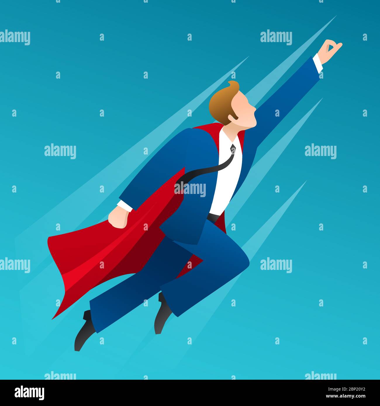 Surhéros d'homme d'affaires Illustration de Vecteur