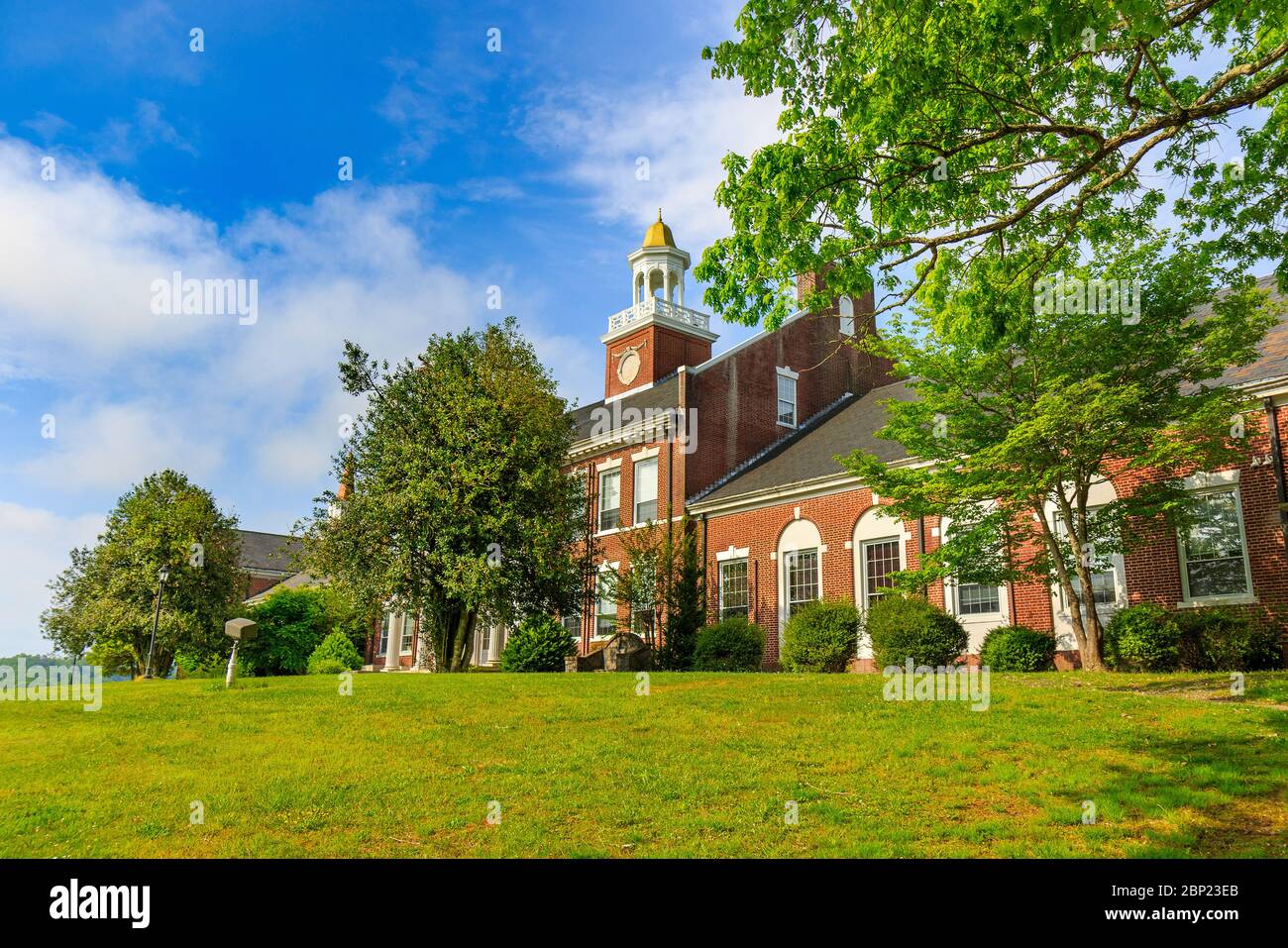 RABUN GAP, GA, USA - 4 mai : Edward R. Hodgson Hall le 4 mai 2019 Gap-Nacoochee à Rabun Gap École au Gabon, Géorgie. Banque D'Images