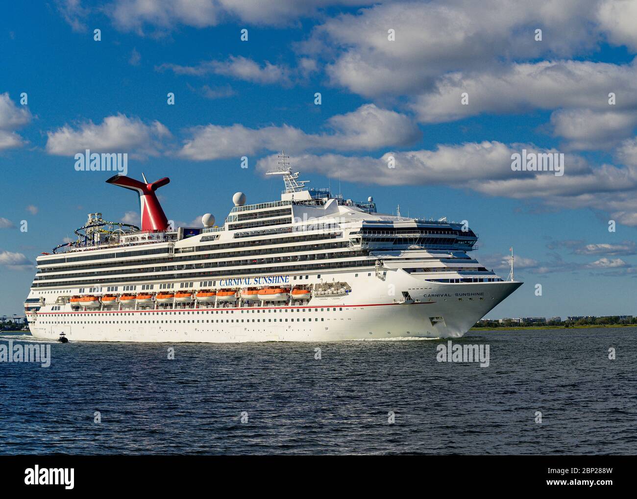 Croisière Carnival Sunshine au départ du port de Charleston. Banque D'Images