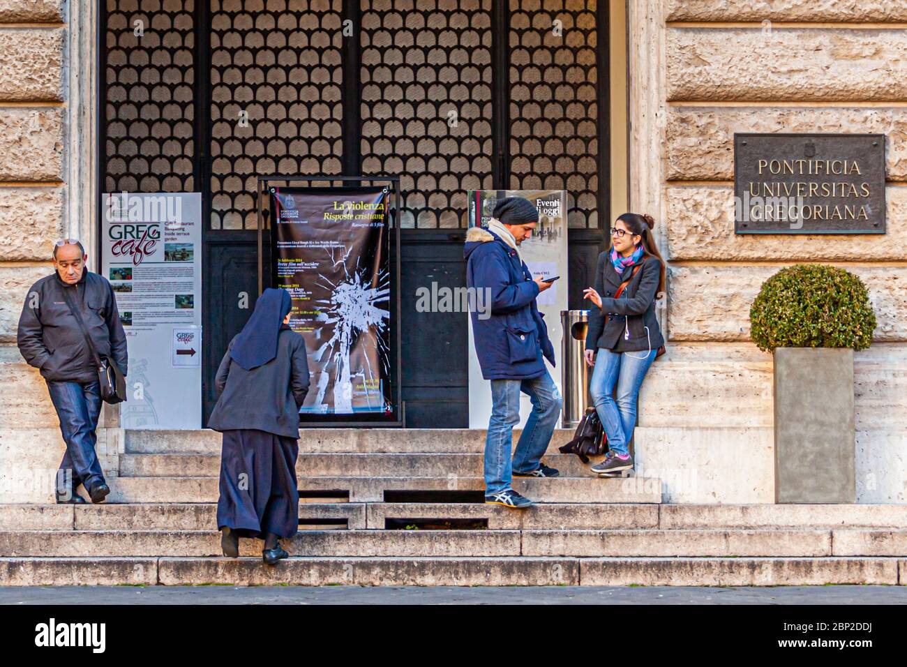 Université pontificale grégorienne à Rome, Italie Banque D'Images