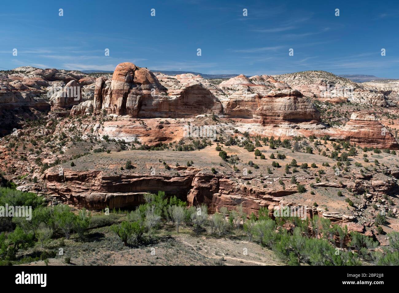 Vues sur le paysage sauvage des canyons Escalante dans le monument national Grand Staircase Escalante dans l'Utah Banque D'Images