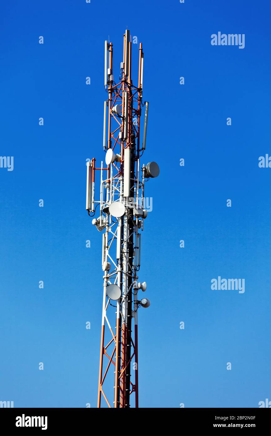 Ein Sender für mobile Telekommunikation iHandysender, Handymasten, 5 G-Mast, Banque D'Images