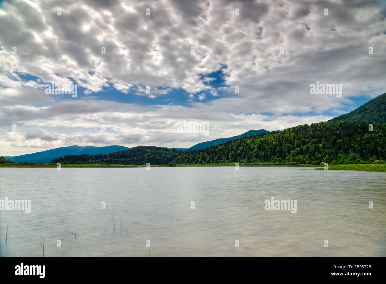 Lac Cerknica, Cerkniško jezero Banque D'Images