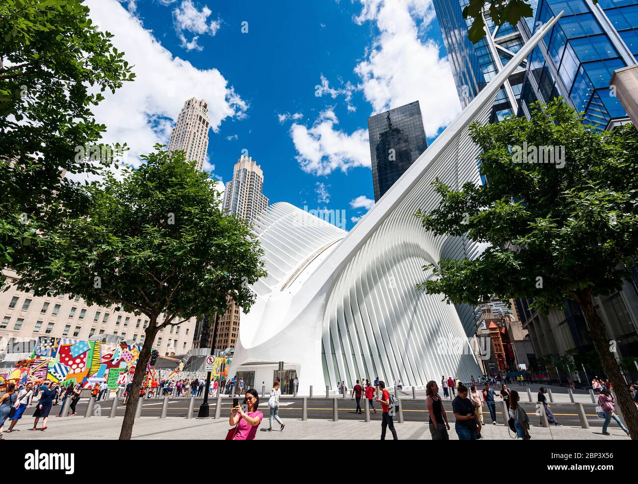 L'architecture d'Oculus Santiago Calatrava Oculus New York Banque D'Images