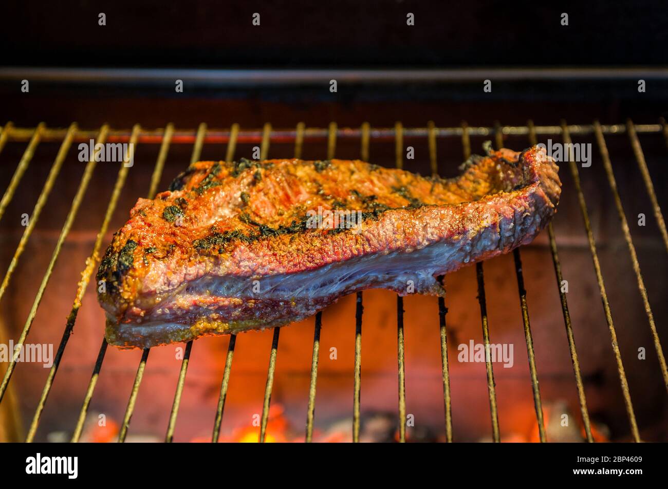 Belle photo de poitrine de boeuf (Brisket point fin) Banque D'Images
