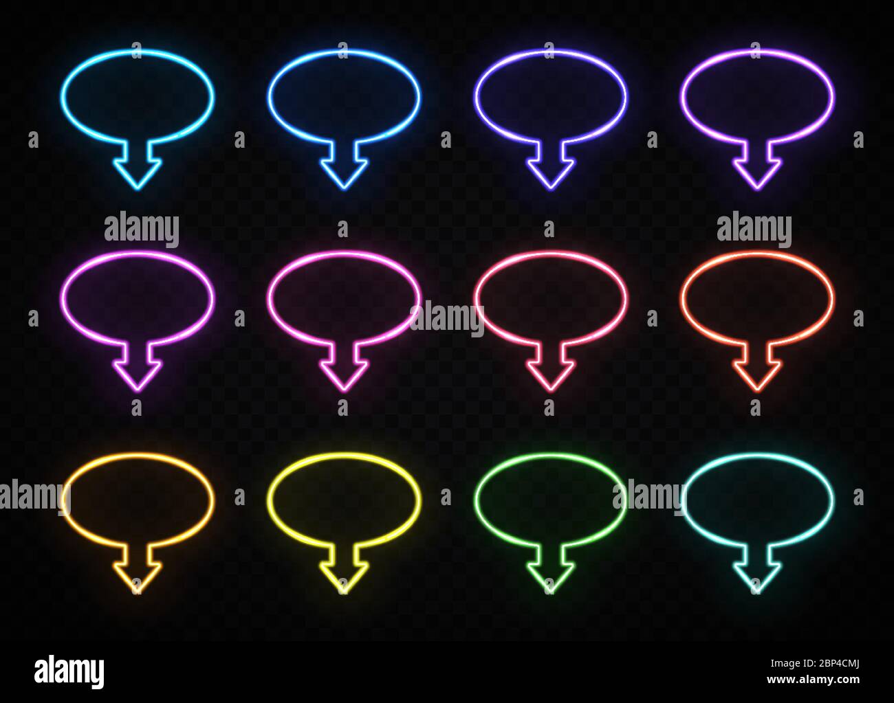 Ensemble de panneaux de flèche fluo de couleur ovale sur fond transparent foncé. Pointeur circulaire lumineux. Cadre de contour du tube à LED électrique. Boîte de nuit, bar, magasin, jeux Illustration de Vecteur Ensemble de panneaux de flèche fluo de couleur ovale sur fond transparent foncé. Pointeur circulaire lumineux. Cadre de contour du tube à LED électrique. Boîte de nuit, bar, magasin, jeux Illustration de Vecteur