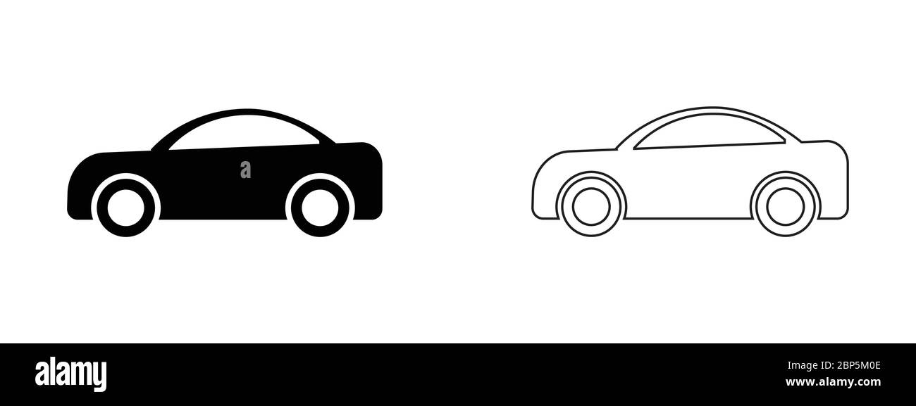 Ensemble de contours de vue latérale de voiture. Deux illustrations en noir et blanc représentant une vue latérale du véhicule. Vecteur EPS de contour étendu Illustration de Vecteur Ensemble de contours de vue latérale de voiture. Deux illustrations en noir et blanc représentant une vue latérale du véhicule. Vecteur EPS de contour étendu Illustration de Vecteur
