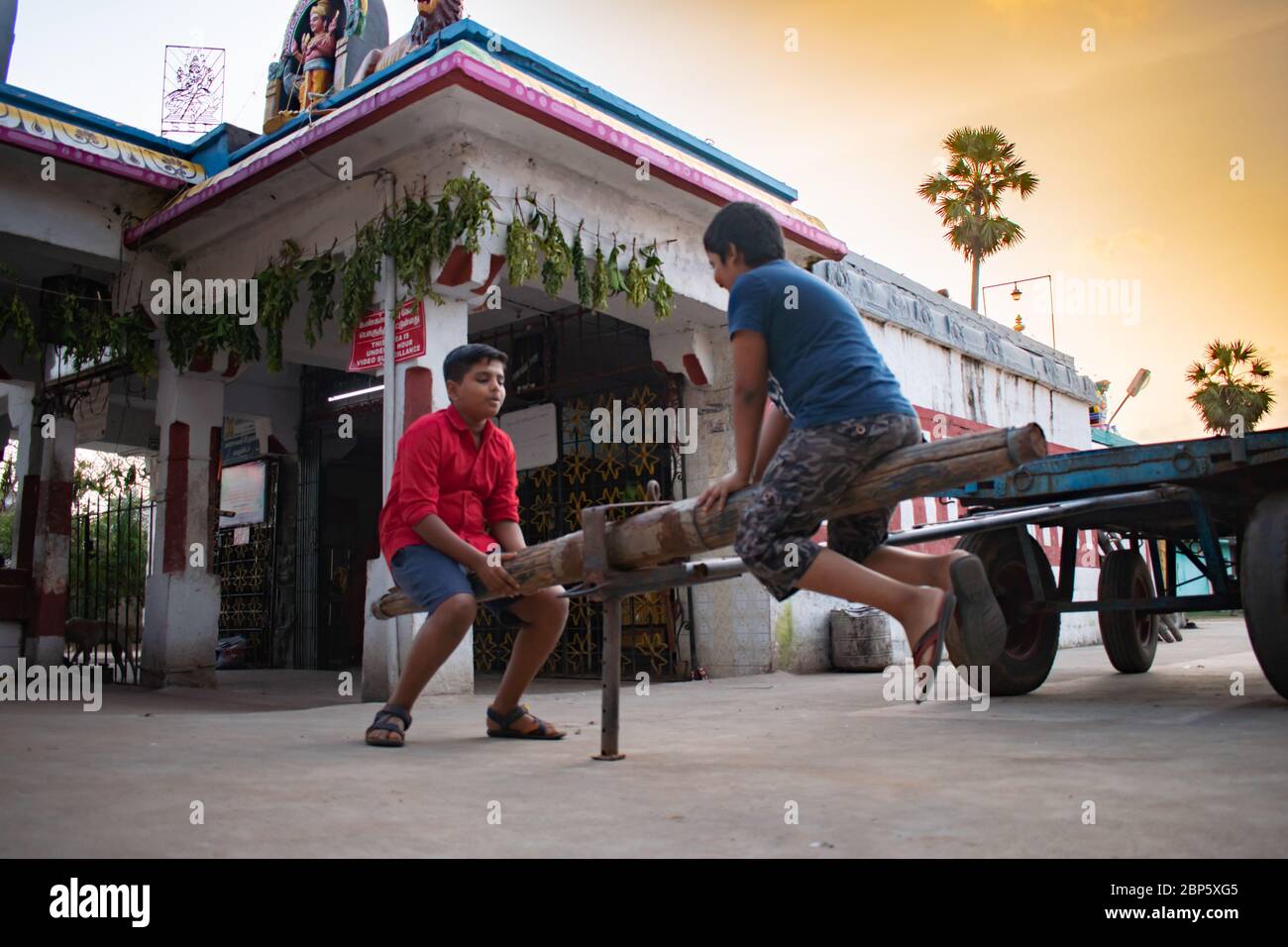 Jeux du village régional de Tamilnadu Banque D'Images