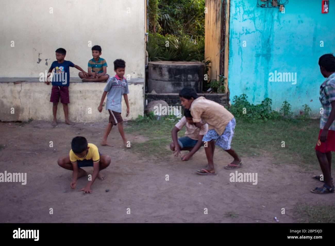 Jeux du village régional de Tamilnadu Banque D'Images