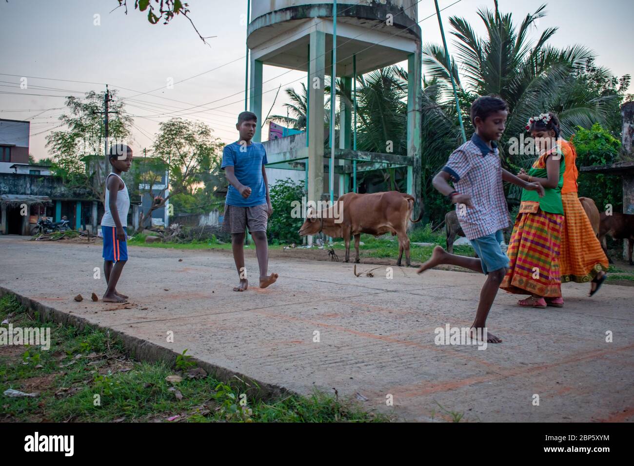 Jeux du village régional de Tamilnadu Banque D'Images