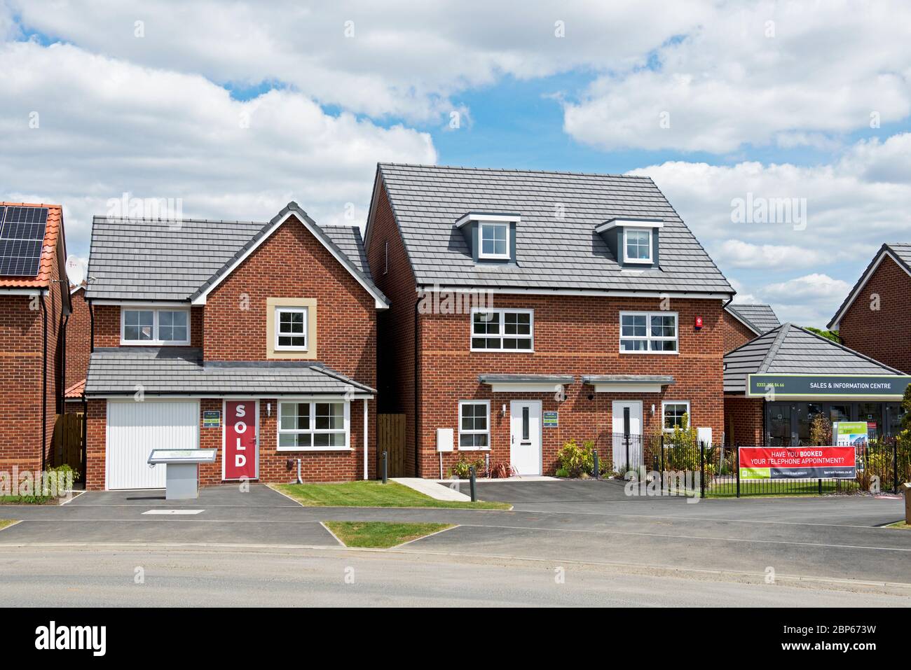 New Barratt demeure à Park Edge, Doncaster, dans le Yorkshire du Sud, en Angleterre Banque D'Images