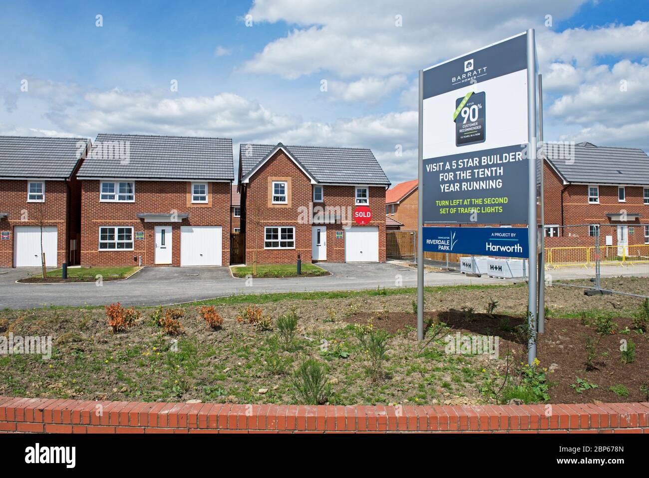 New Barratt demeure à Park Edge, Doncaster, dans le Yorkshire du Sud, en Angleterre Banque D'Images