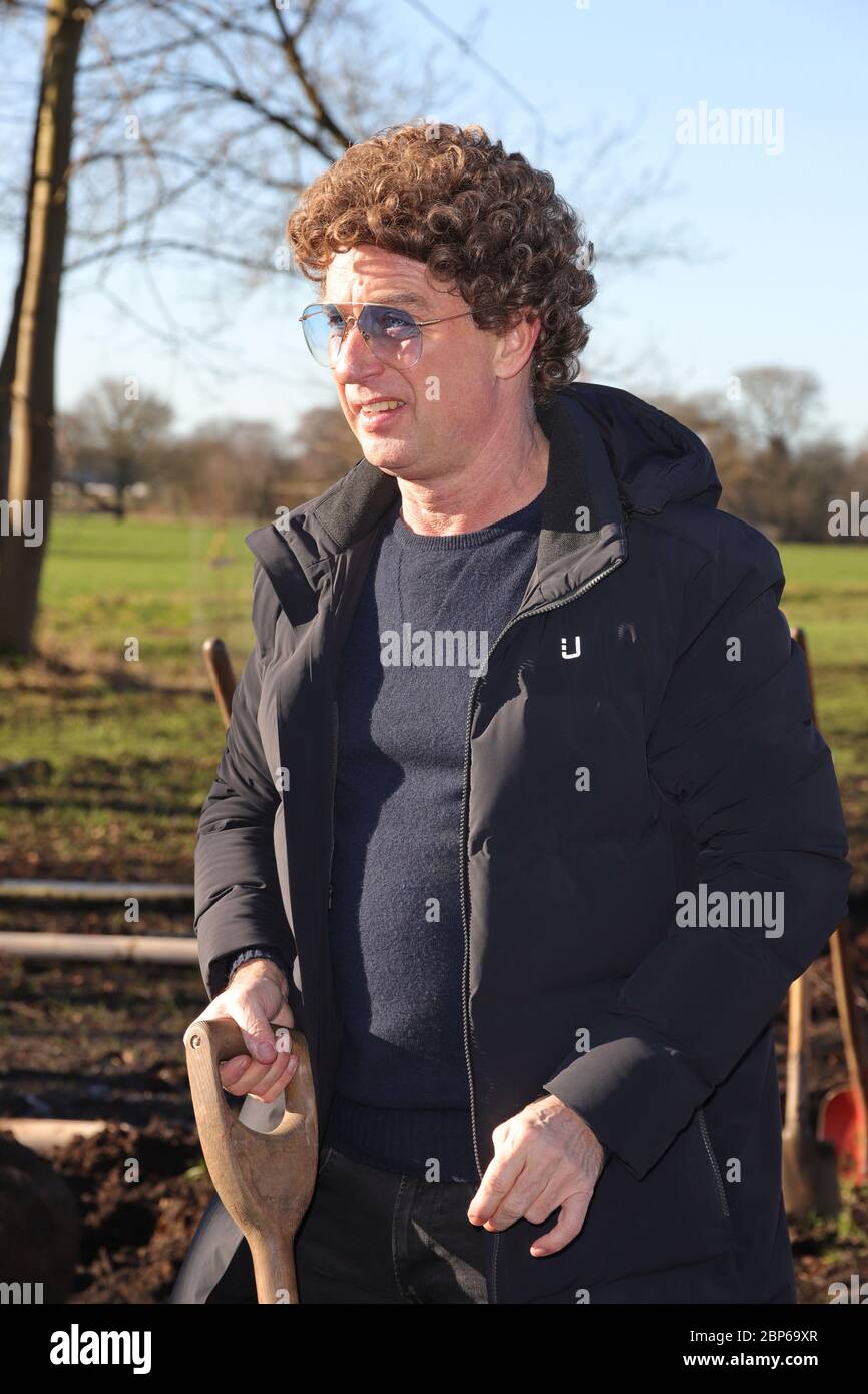 Atze Schroeder, comédien Atze Schroeder pflanzt im Fame Forest eine Linde. Hambourg, 05.02.2020 Banque D'Images