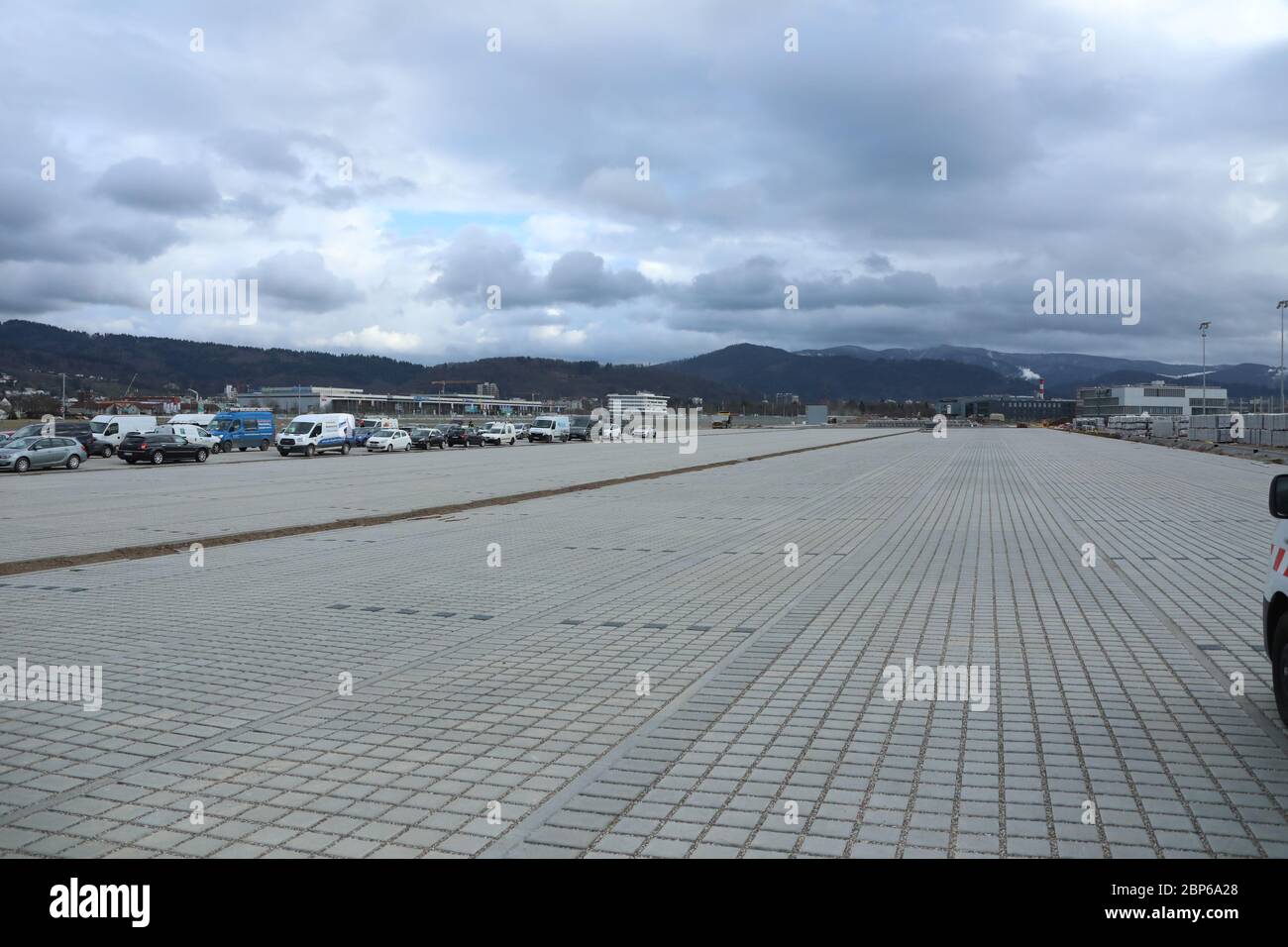 État d'avancement du projet Nouveau stade SC Freiburg Banque D'Images