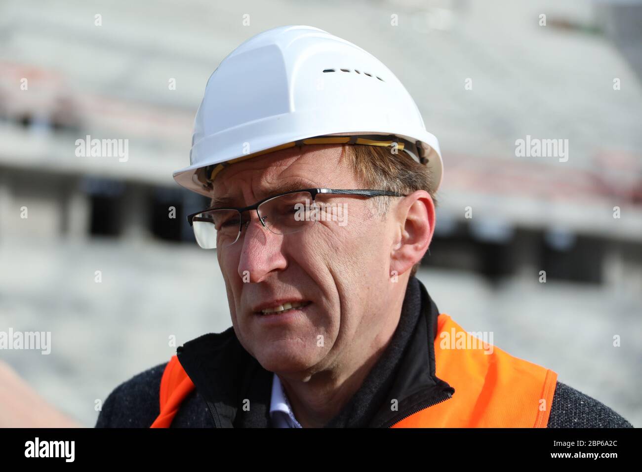 État d'avancement du projet Nouveau stade SC Freiburg Banque D'Images