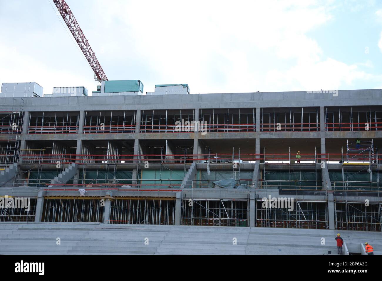 État d'avancement du projet Nouveau stade SC Freiburg Banque D'Images