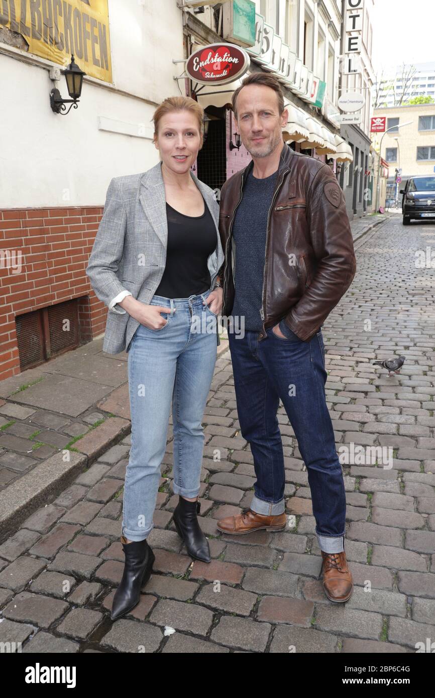 Franziska Weisz et Wotan Wilke Moehring, photo opportunité scène de crime - la période d'or sur le Kiez,Hambourg,14.05.2019 Banque D'Images