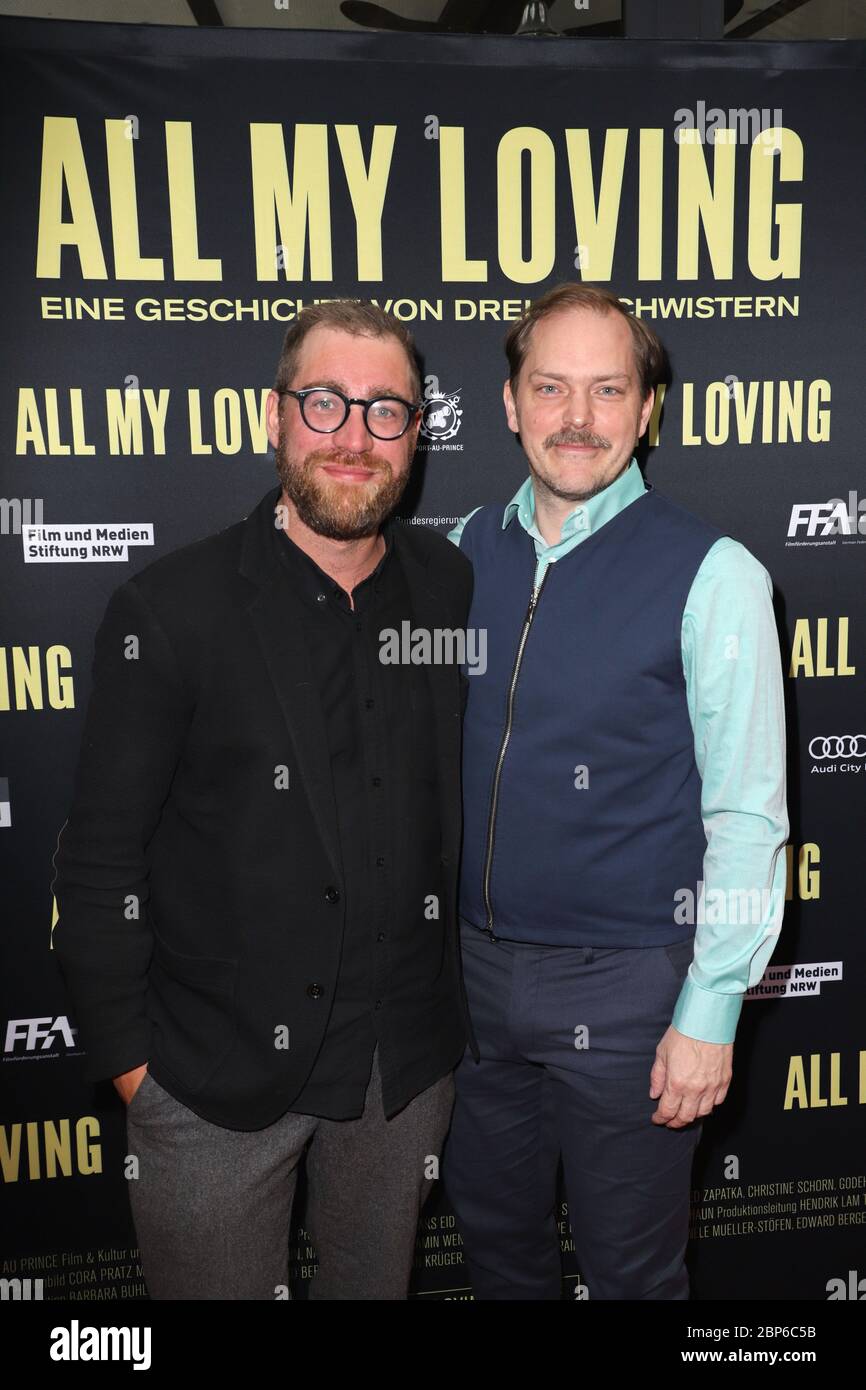 Jan Krueger et Godehard Giese, tapis rouge pour tout mon amour à Zeise Kino, Hambourg, 14.05.2019 Banque D'Images