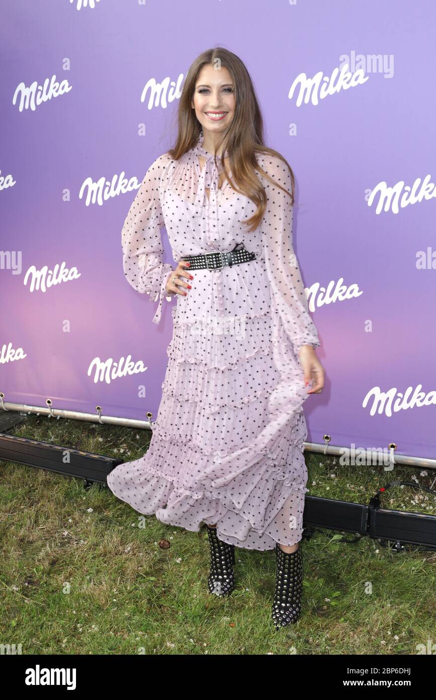 Cathy Hummels, Milka Charity Blobbing-Event am Stadtparksee, Hambourg, 22.05.2019 Banque D'Images
