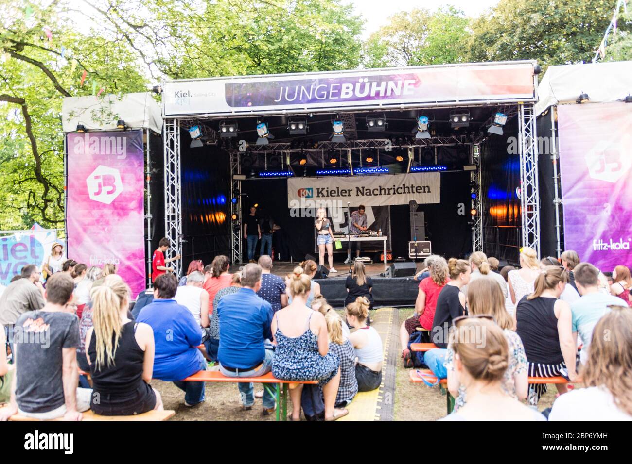 Artistes et artistes au 125e Kieler Woche 2019, Kiel, Allemagne Banque D'Images