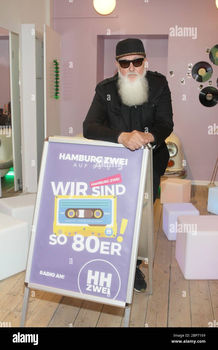 Joachim Witt,visite de studio à Hambourg Zwei Morgen,80s Cafe Ottensen,Hambourg,24.07.2019 Banque D'Images