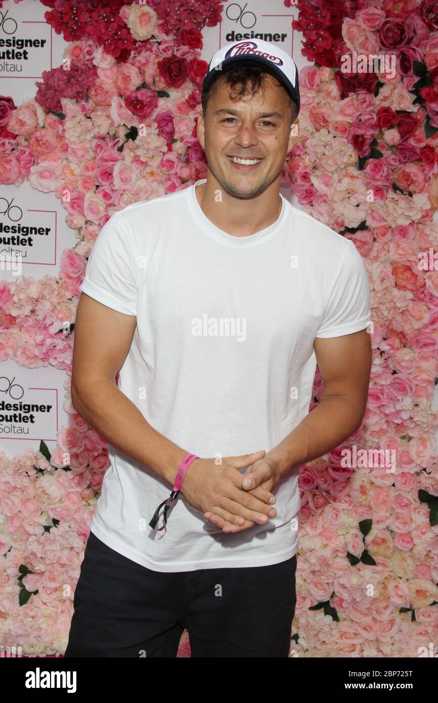 Alexander Knappe, magasins d'usine de fin de soirée, Soltau près de Hambourg, 02.08.2019 Banque D'Images