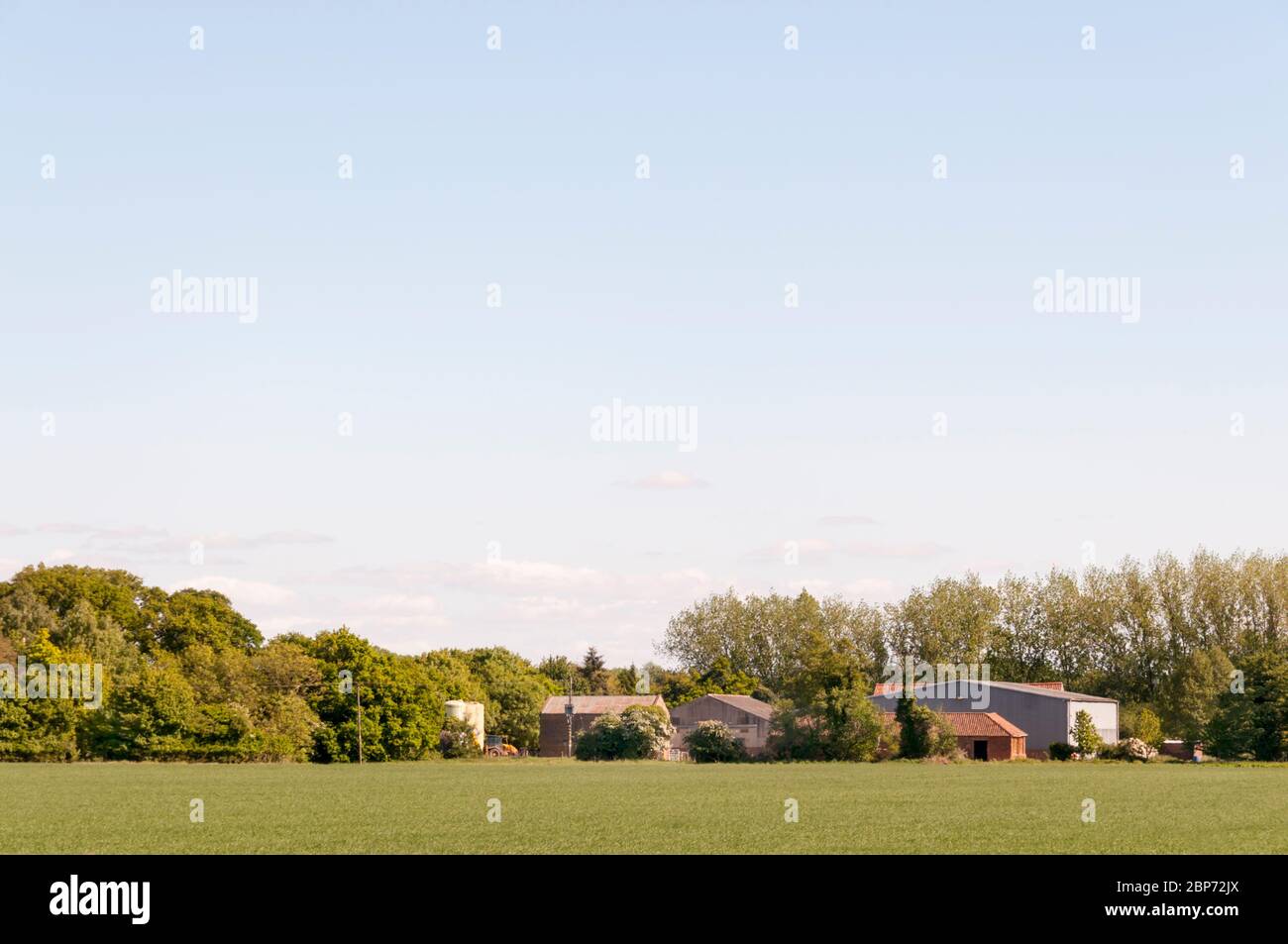 Une ferme de Norfolk sur la côte est de la Washington. Banque D'Images