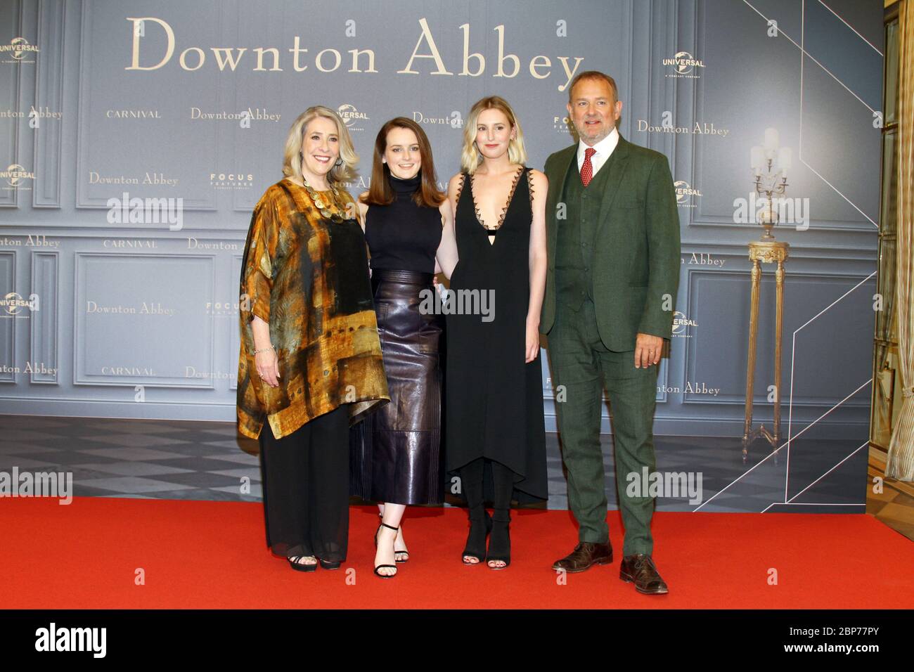 Phyllis Logan,Sophie McShera,Laura Carmichael,Hugh Bonneville,Photocall Downtown Abbey,Hotel Vier Saisonen Hamburg,04.09.2019 Banque D'Images