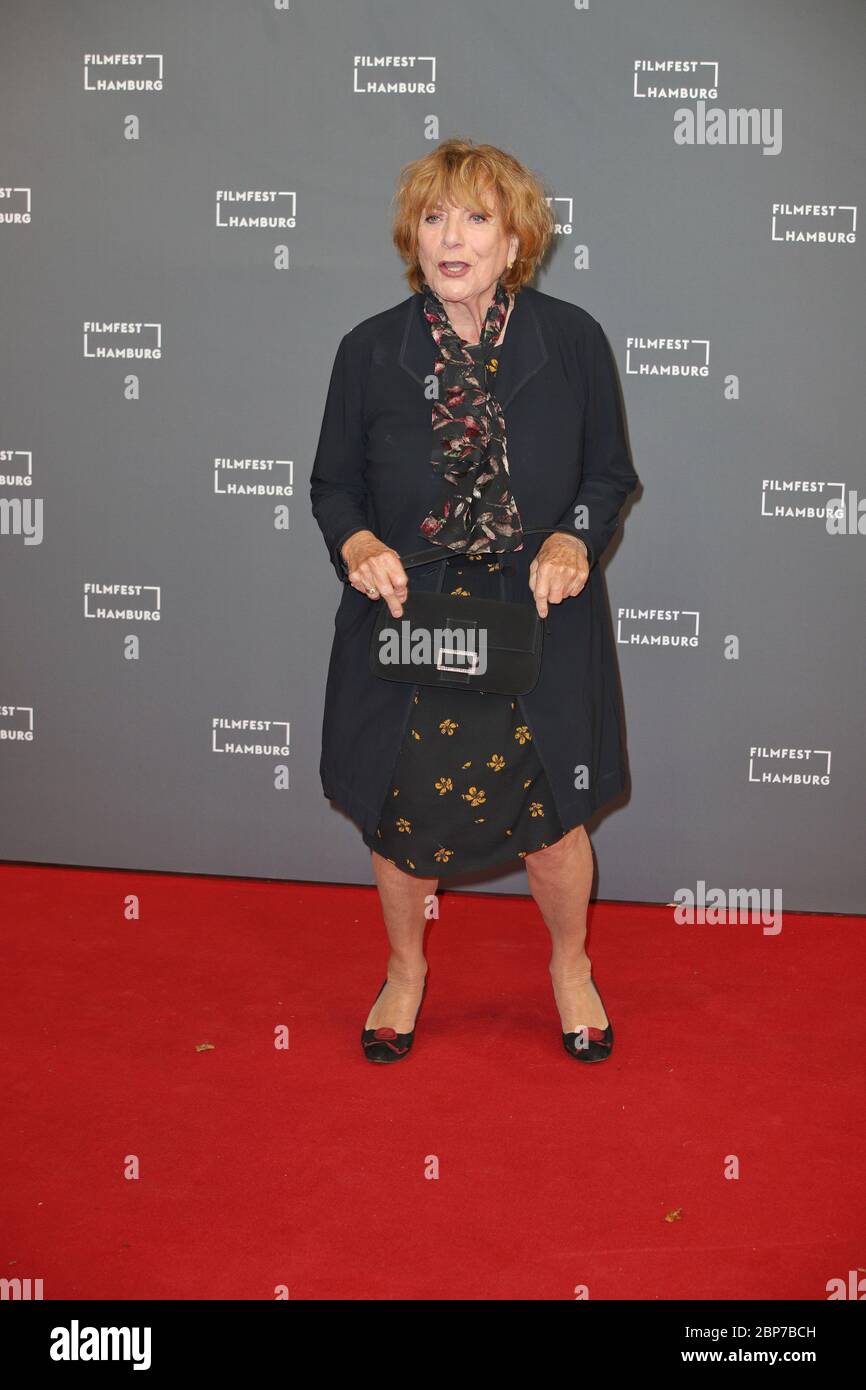 Hannelore Hoger, cérémonie d'ouverture du Festival du film de Hambourg au CinemaxX Dammtor, puis l'après-spectacle au Grand Elysée, Hambourg, 26.09.2019 Banque D'Images