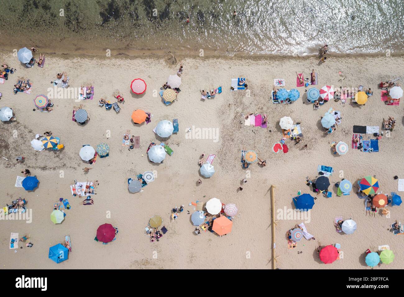 Epanomi Beach, Thessalonique, Grèce, le 17 mai 2020. Banque D'Images