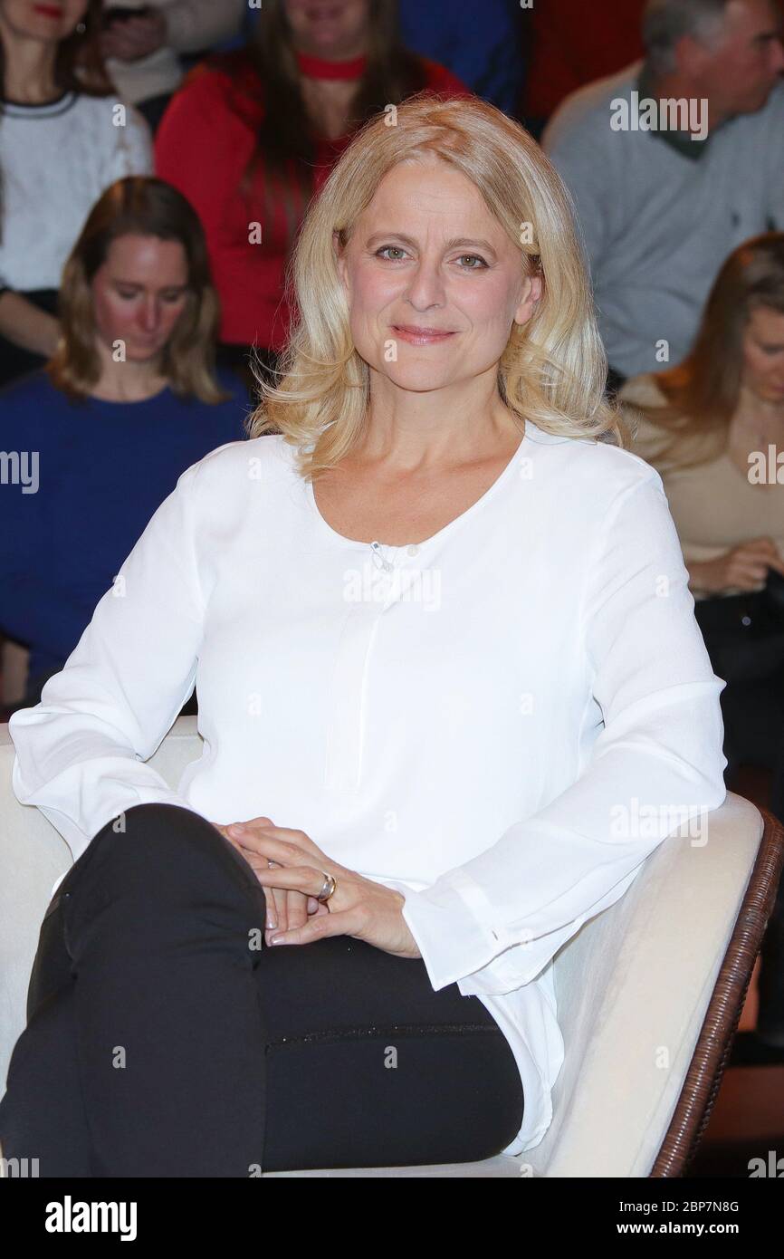 Kristina Dunz,Markus Lanz Talkshow ais dem Studio Stahltwtete,Hambourg,10.12.2019 Banque D'Images