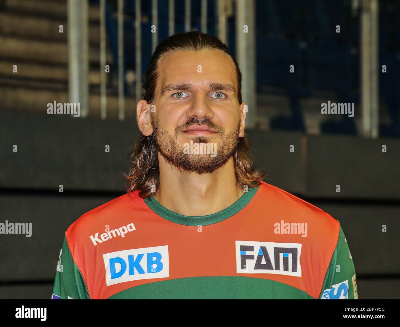 Joueur de handball allemand Erik Schmidt , SC Magdeburg, Liqui Moly HBL, Handball-Bundesliga saison 2019-20 Banque D'Images