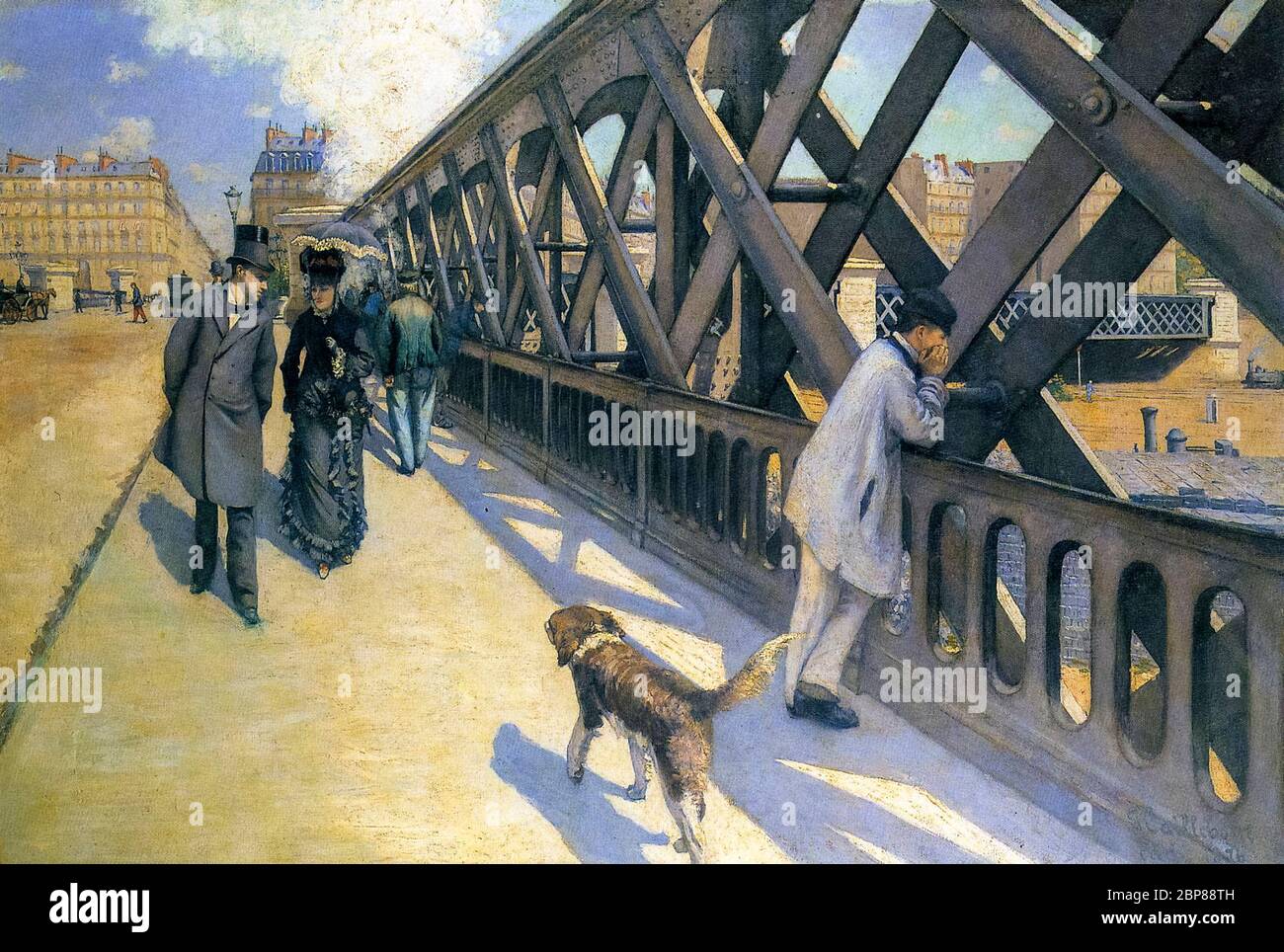 Gustave Caillebotte, le Pont de l'Europe, peinture, vers 1881-1882 Banque D'Images