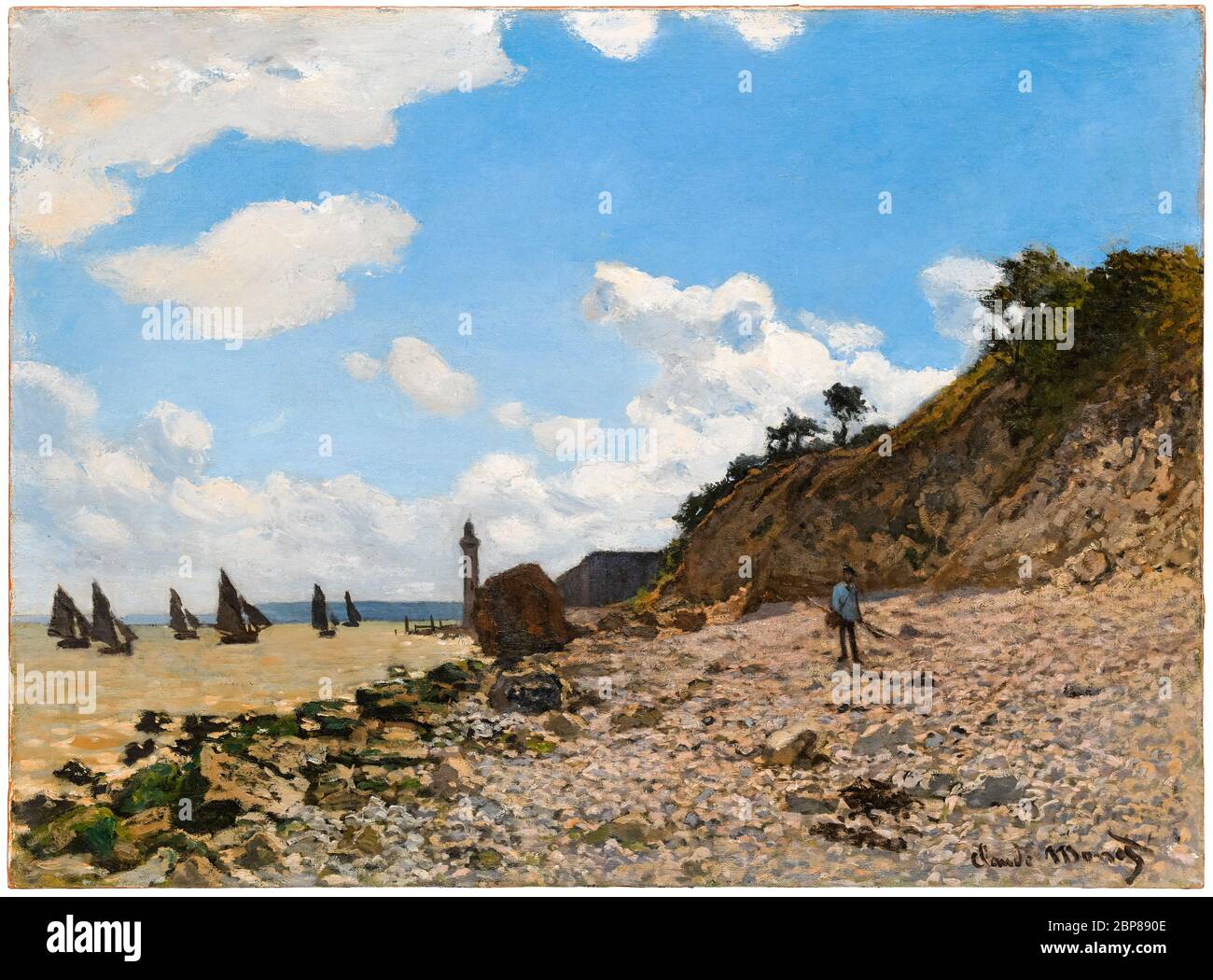 La plage de honfleur Banque d'images détourées Alamy