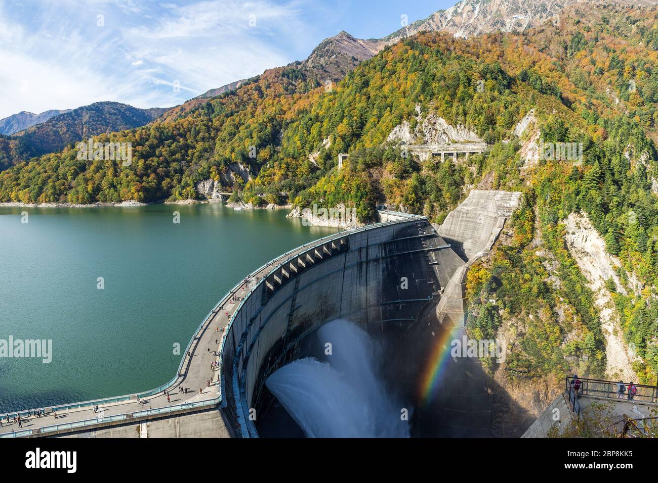 Barrage de Kurobe à Toyama Banque D'Images