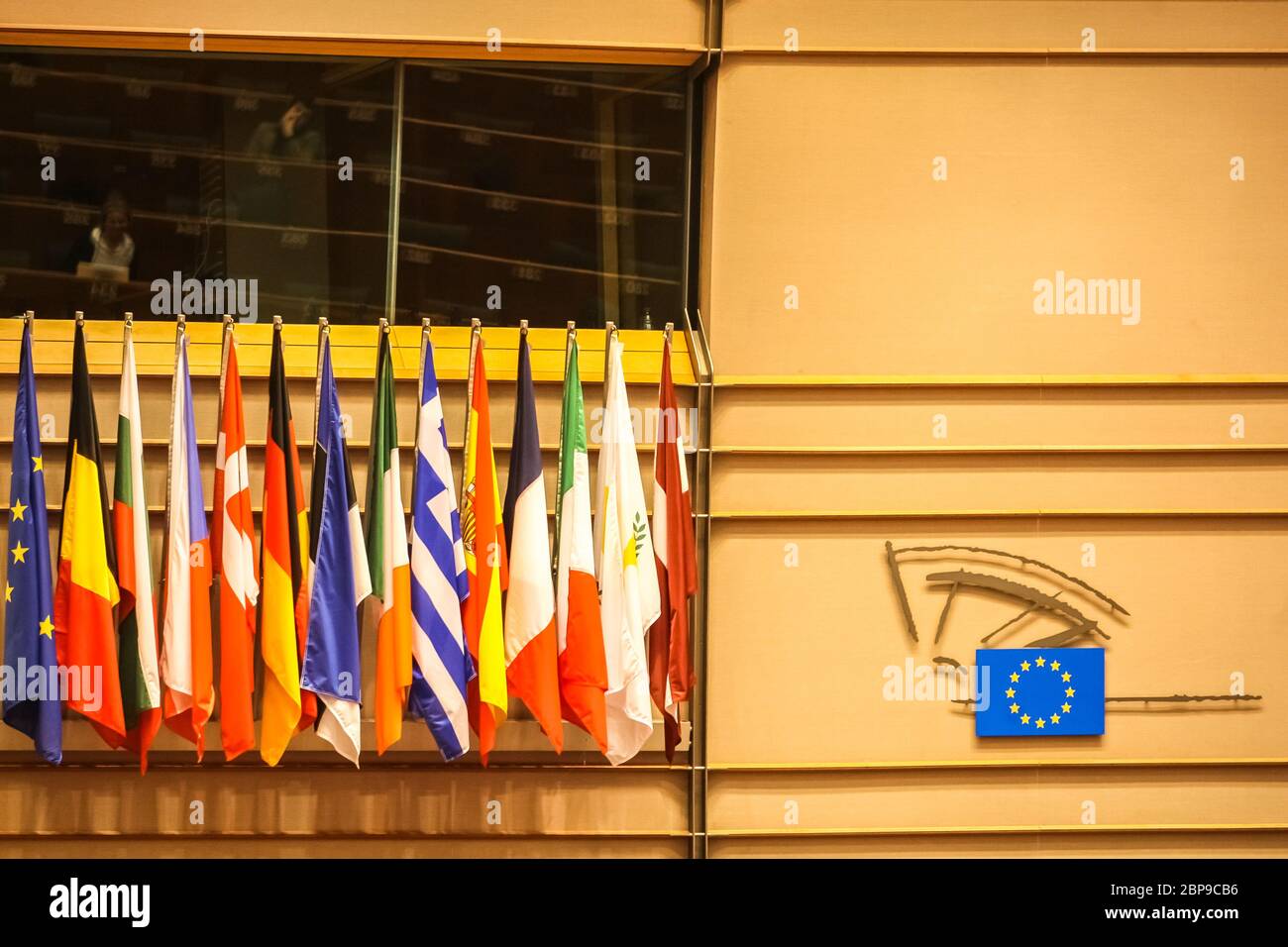 Salle de conférence du Parlement européen, Bruxelles, Belgique - 02 mars 2011 Banque D'Images