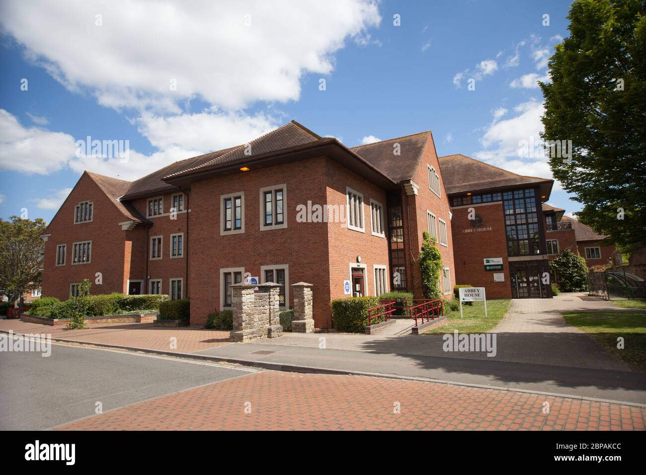 Abbey House, un bâtiment appartenant au conseil à Abingdon, Oxfordshire, Royaume-Uni Banque D'Images