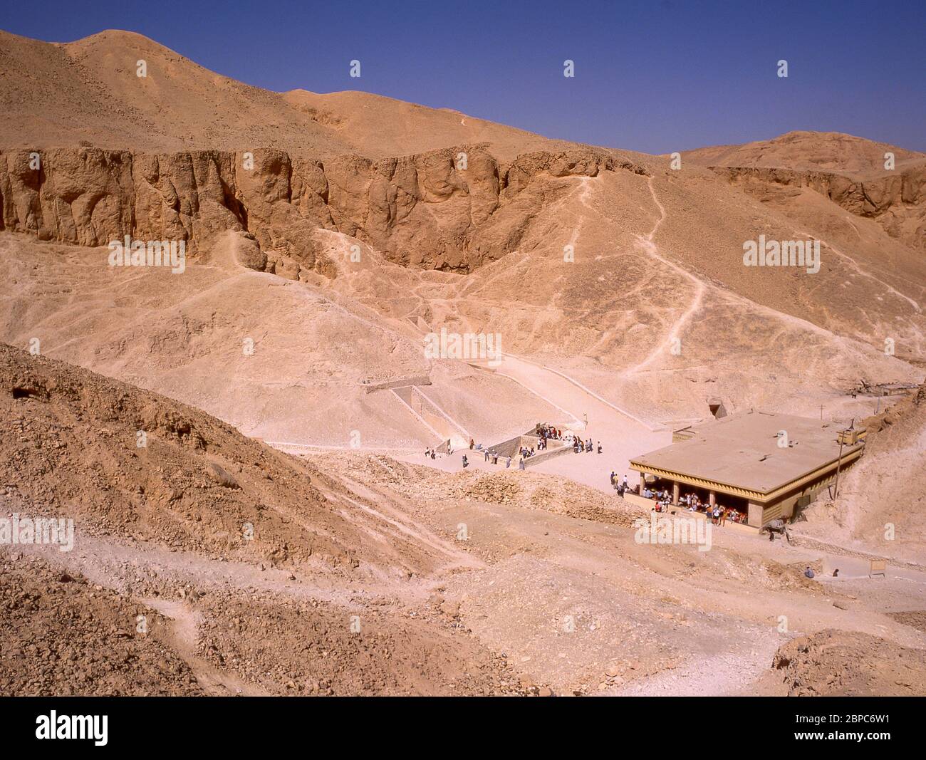 Tombes dans la vallée des Rois, nécropole thébaine, Louxor, gouvernorat de Louxor, République d'Égypte Banque D'Images