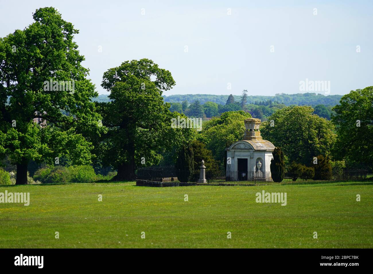 Le mausolée de la famille Lytton dans le parc Knebworth Banque D'Images