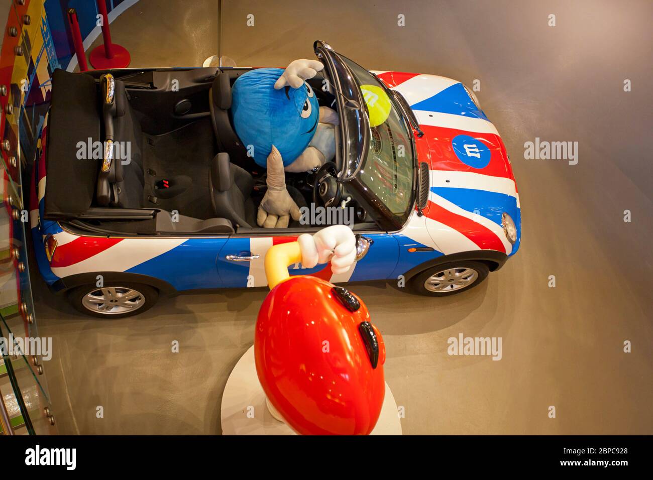Mini. M&MS World, Londres. Banque D'Images