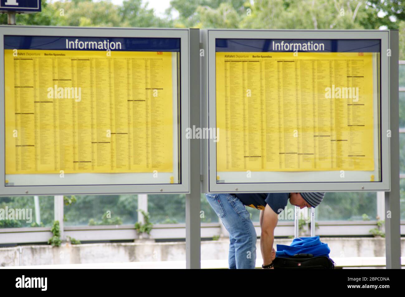 Bahnhofsszene Banque D'Images