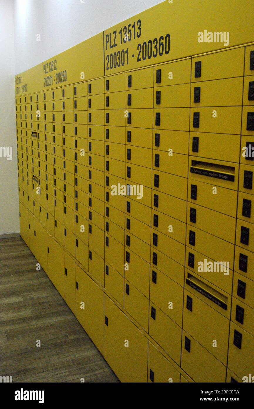 Postfachanlage der Deutschen Post. Banque D'Images