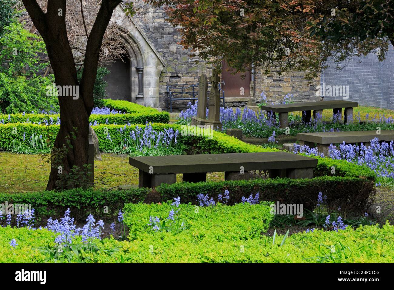 Cimetière Huguenot, Dublin City, Comté de Dublin, Irlande Banque D'Images