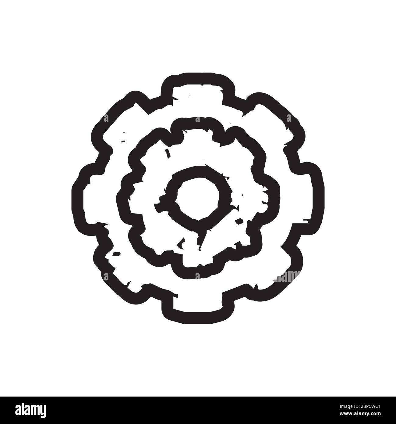concept d'icône d'engrenage de lignes. illustration vectorielle créative. Illustration de Vecteur